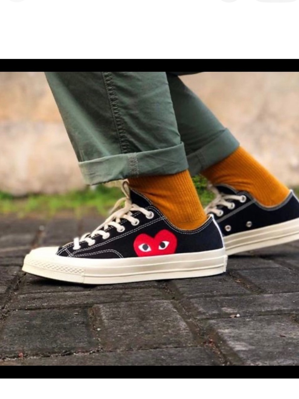 Converse Commes Des Garçons PLAY Heart Sneakers